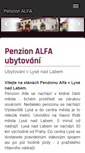 Mobile Screenshot of penzionlysa.cz