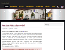 Tablet Screenshot of penzionlysa.cz